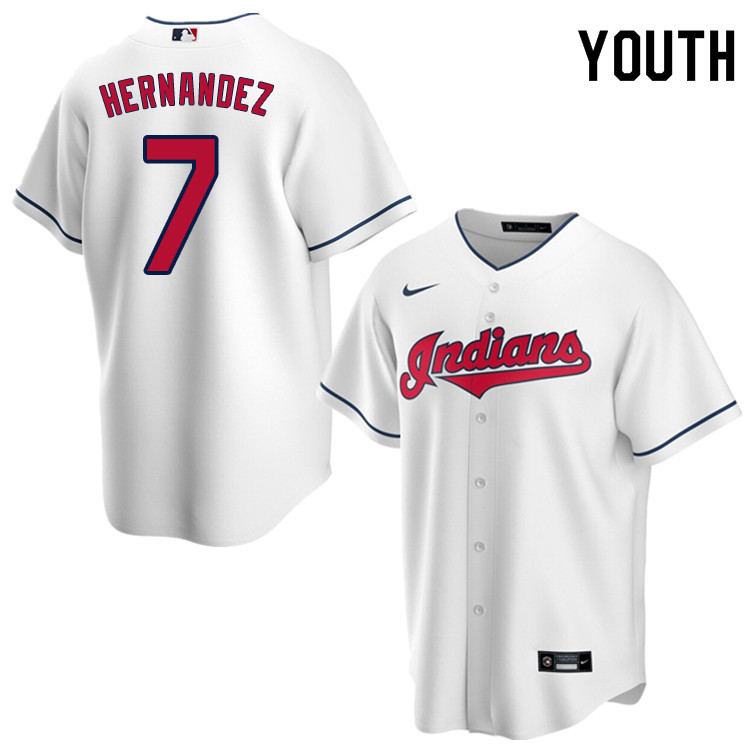 Nike Youth #7 Cesar Hernandez Cleveland Indians Baseball Jerseys Sale-White